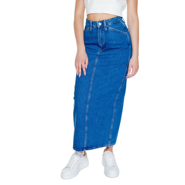 Women’s Calvin Klein Jeans Blue Cotton Long Skirt