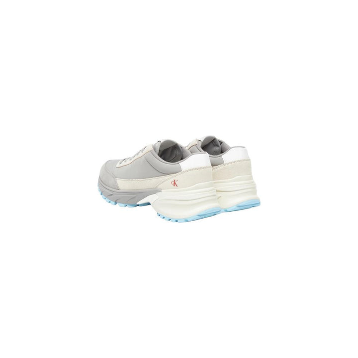 Women’s Calvin Klein Jeans Gray Suede Leather Athletic Sneakers