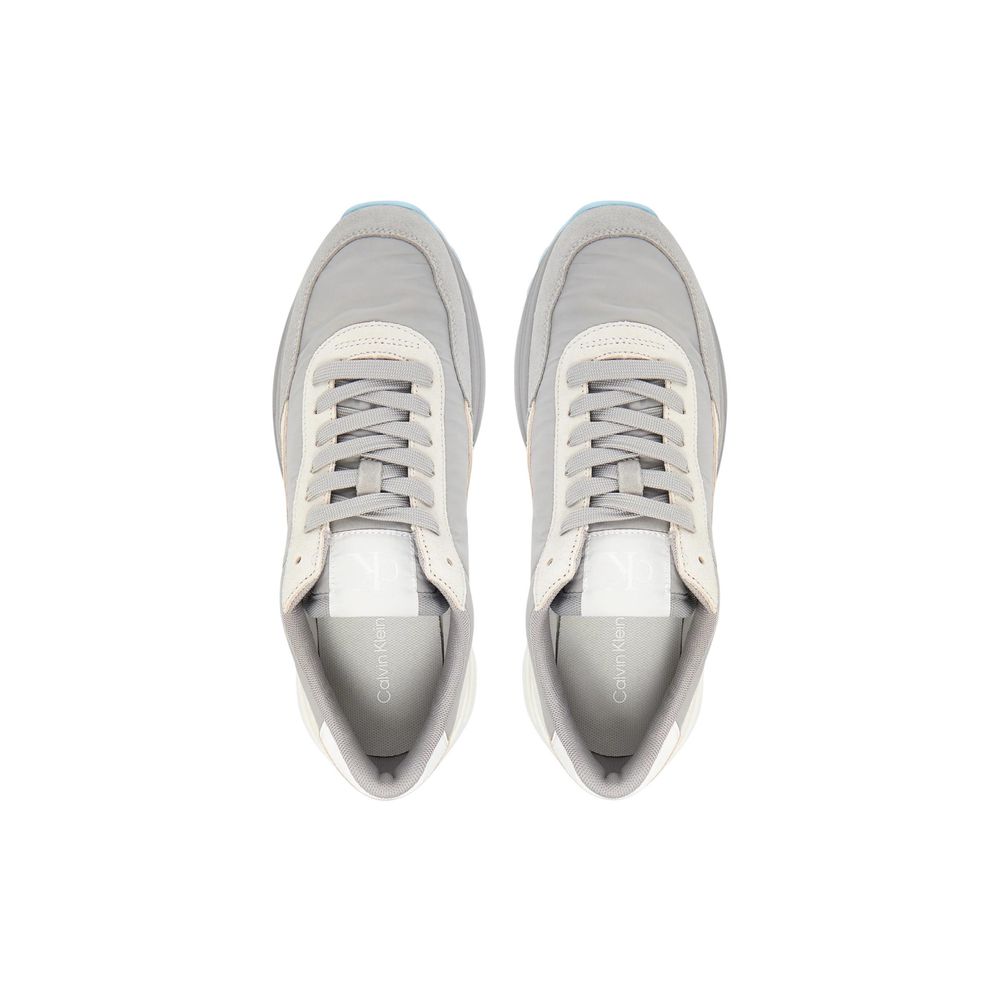 Women’s Calvin Klein Jeans Gray Suede Leather Athletic Sneakers