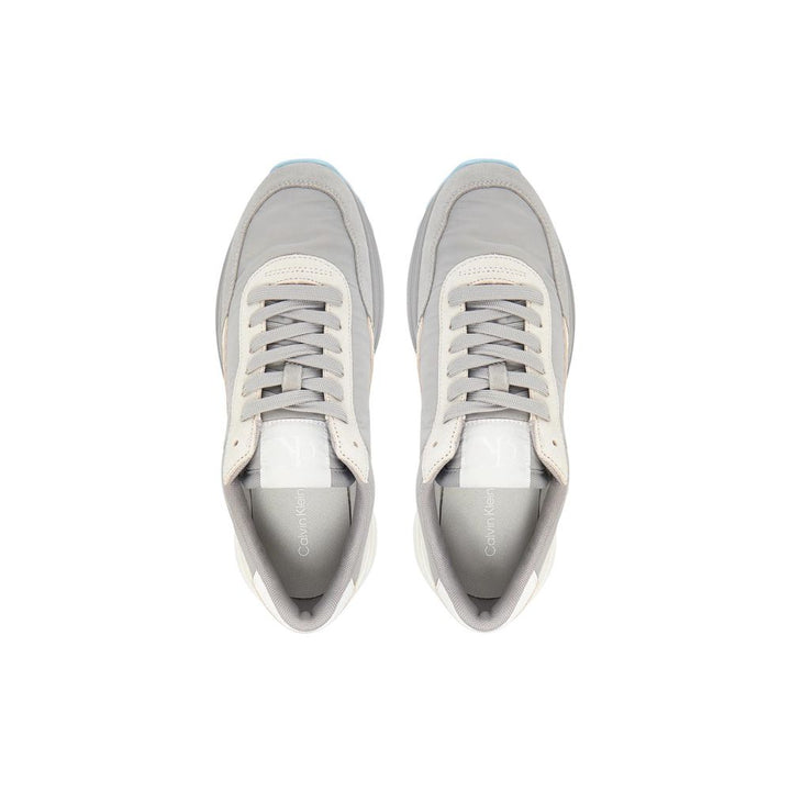 Women’s Calvin Klein Jeans Gray Suede Leather Athletic Sneakers
