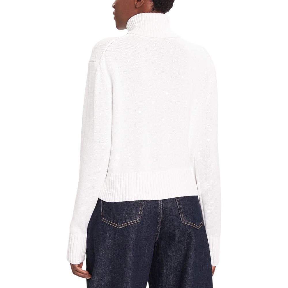Women’s Calvin Klein Jeans White Cotton Turtleneck