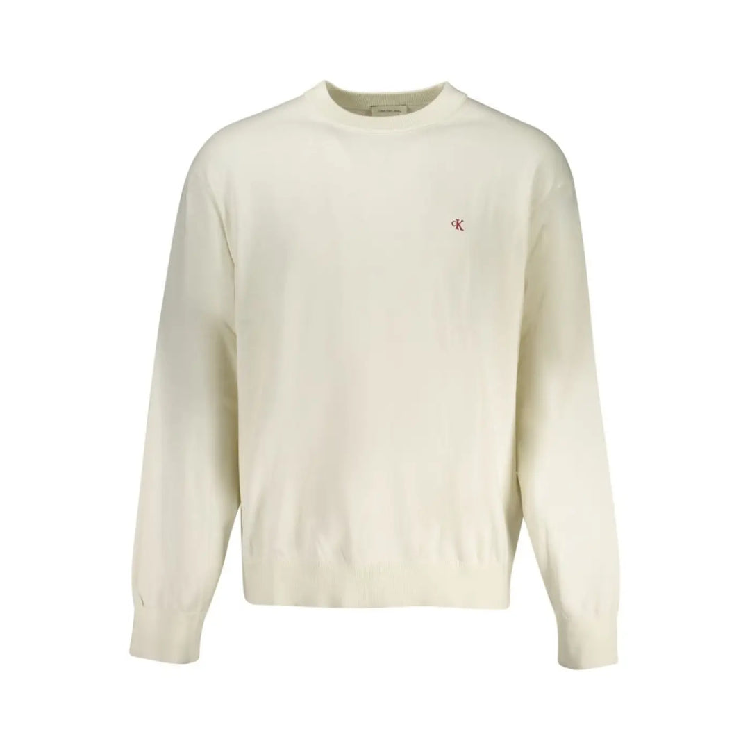 Women’s Calvin Klein White Cotton Men Sweater