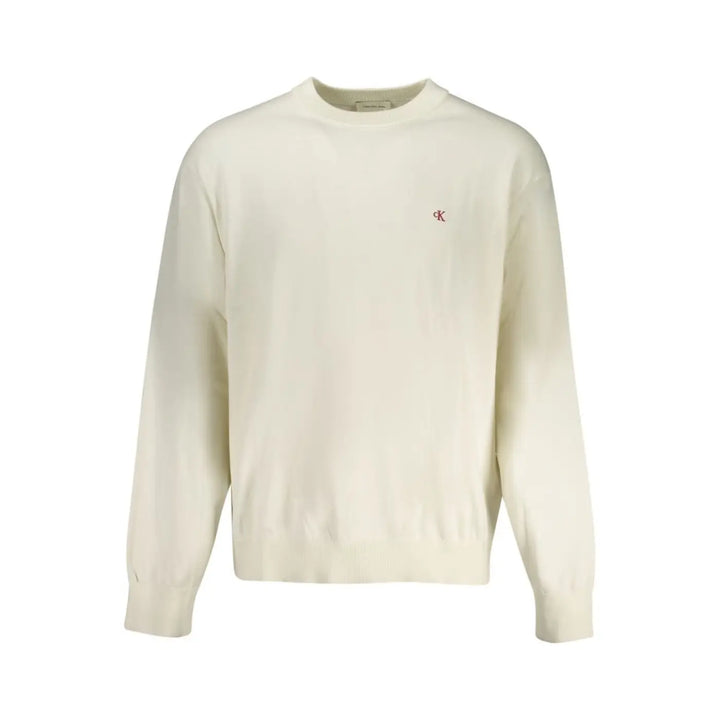 Women’s Calvin Klein White Cotton Men Sweater