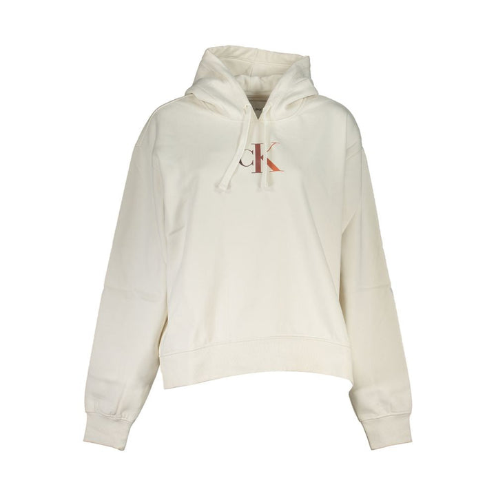 Women’s Calvin Klein White Cotton Women Sweatshirt