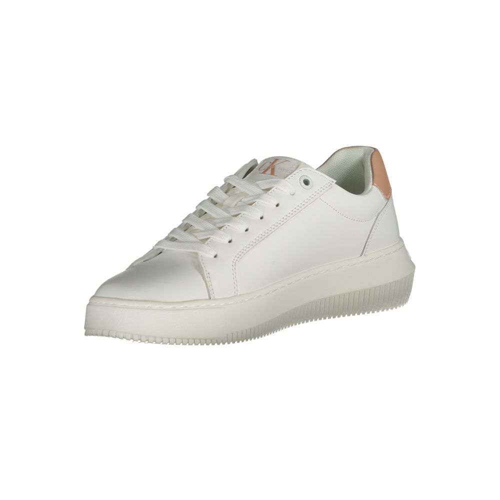 Women’s Calvin Klein White Leather Women Sneaker