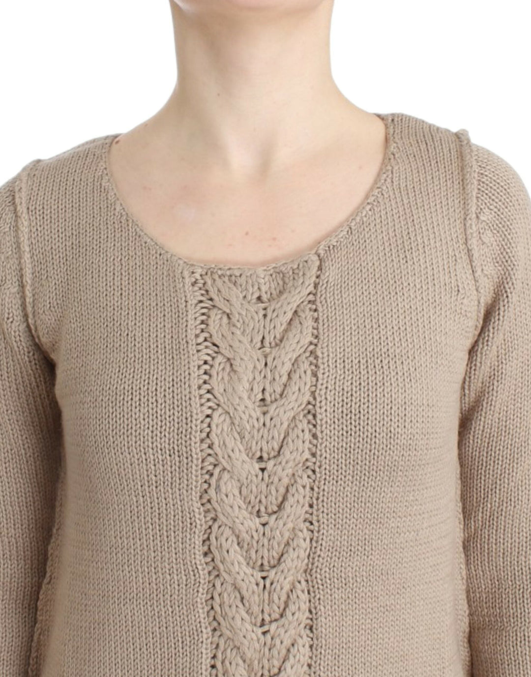 Women’s Cavalli Beige Knitted Wool Sweater
