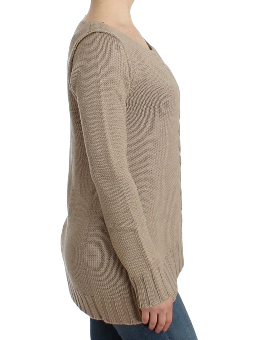 Women’s Cavalli Beige Knitted Wool Sweater