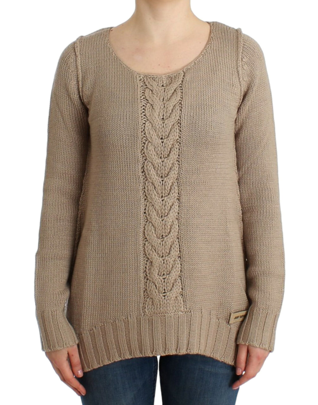 Women’s Cavalli Beige Knitted Wool Sweater