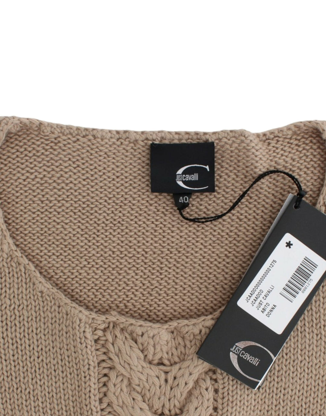 Women’s Cavalli Beige Knitted Wool Sweater
