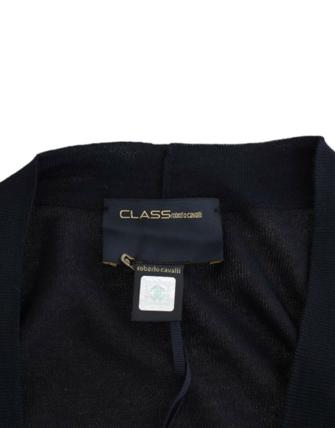 Women’s Cavalli Black Cropped Wool Cardigan