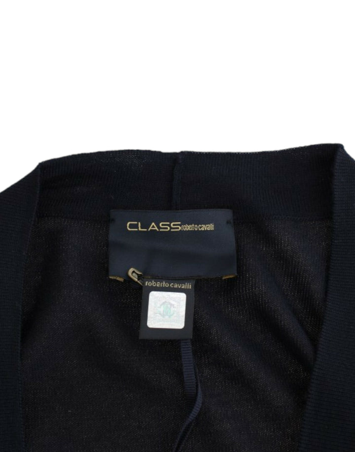 Women’s Cavalli Black Cropped Wool Cardigan