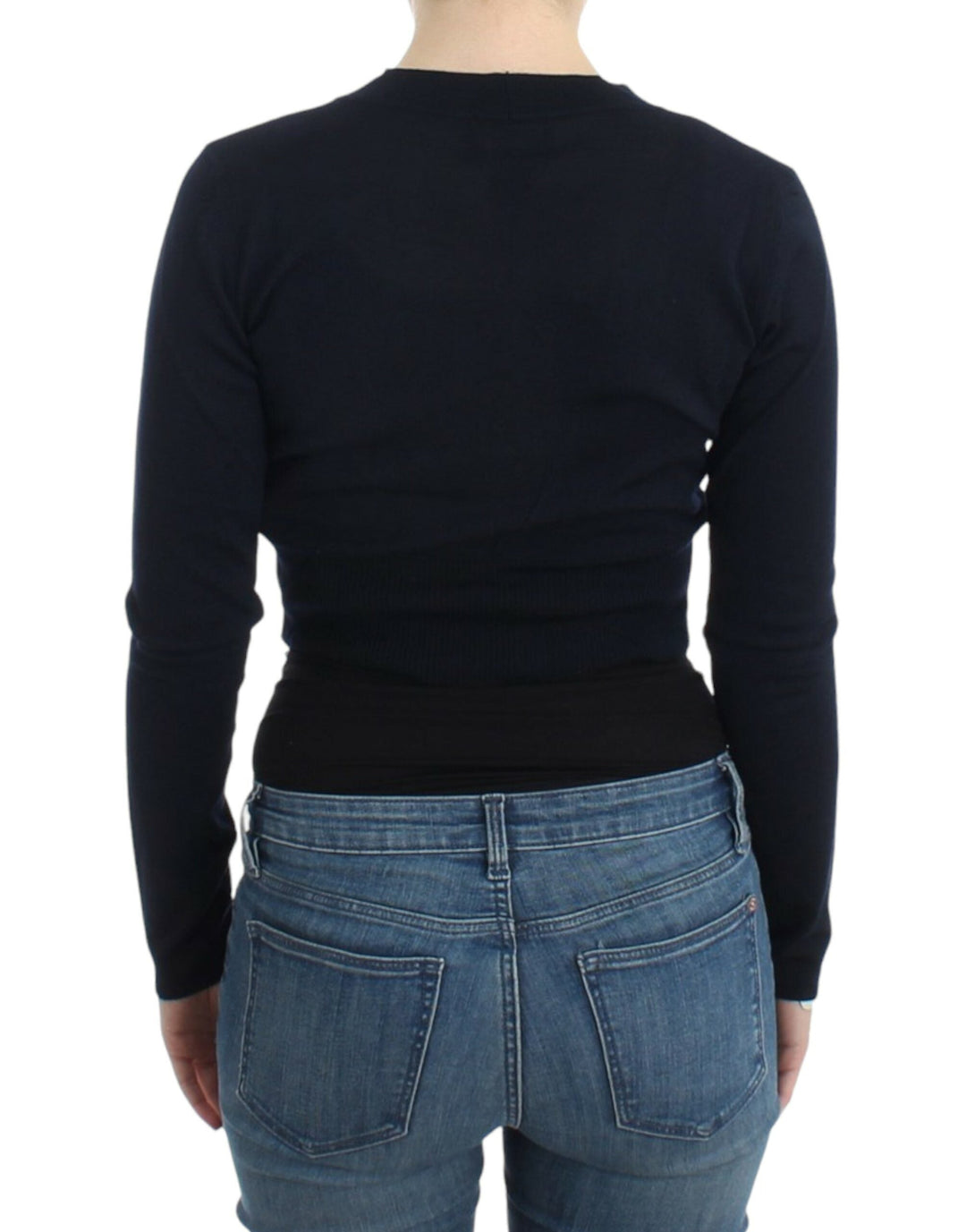 Women’s Cavalli Black Cropped Wool Cardigan