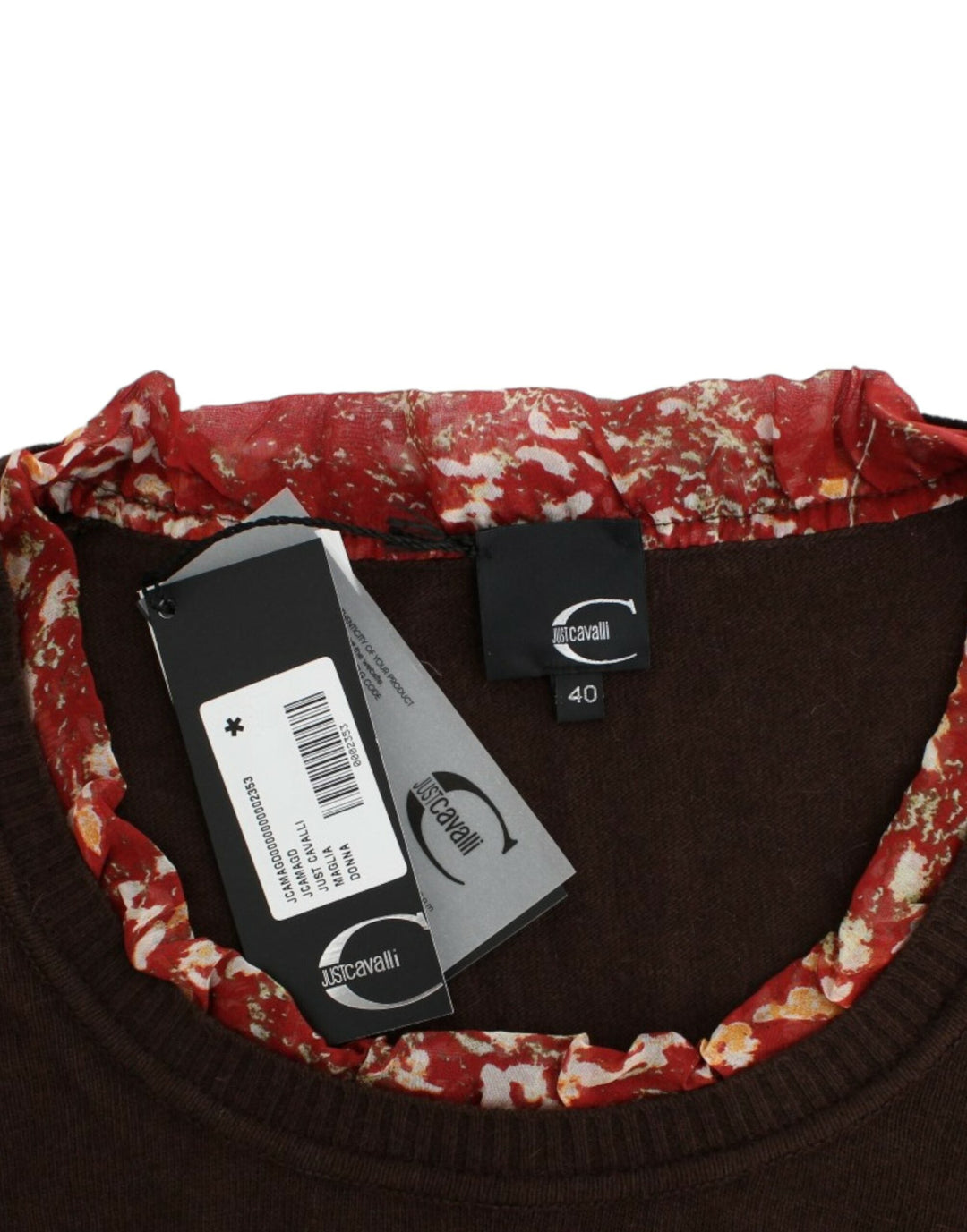 Women’s Cavalli Brown Crewneck Sweater