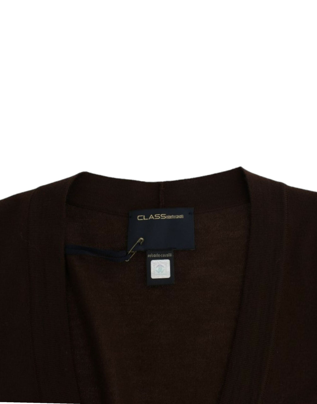 Women’s Cavalli Brown Cropped Wool Cardigan