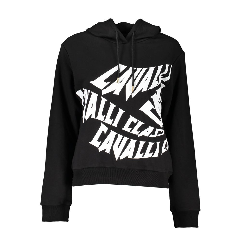 Women’s Cavalli Class Black Cotton Women Sweatshirt