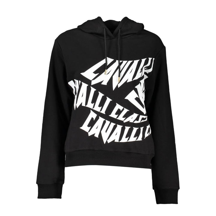 Women’s Cavalli Class Black Cotton Women Sweatshirt