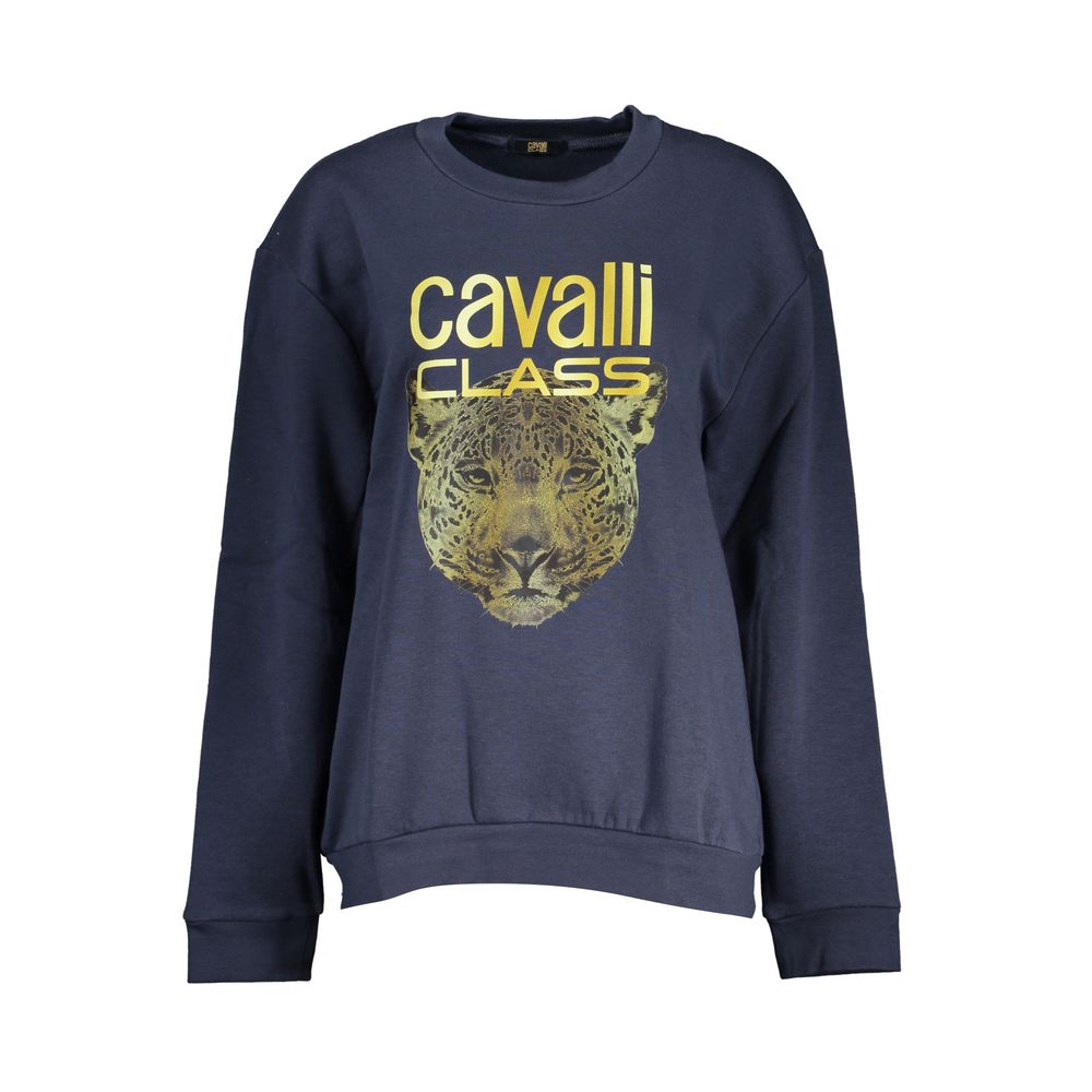 Women’s Cavalli Class Blue Polyester Women Sweatshirt