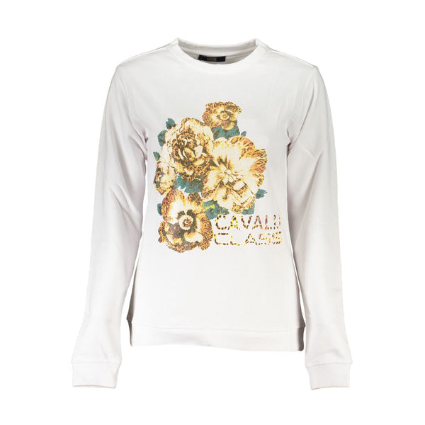 Women’s Cavalli Class White Cotton Sweater