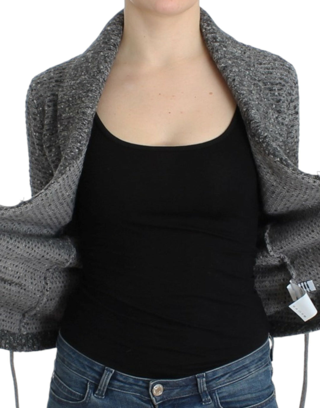 Women’s Cavalli Gray Wool Knitted Cardigan