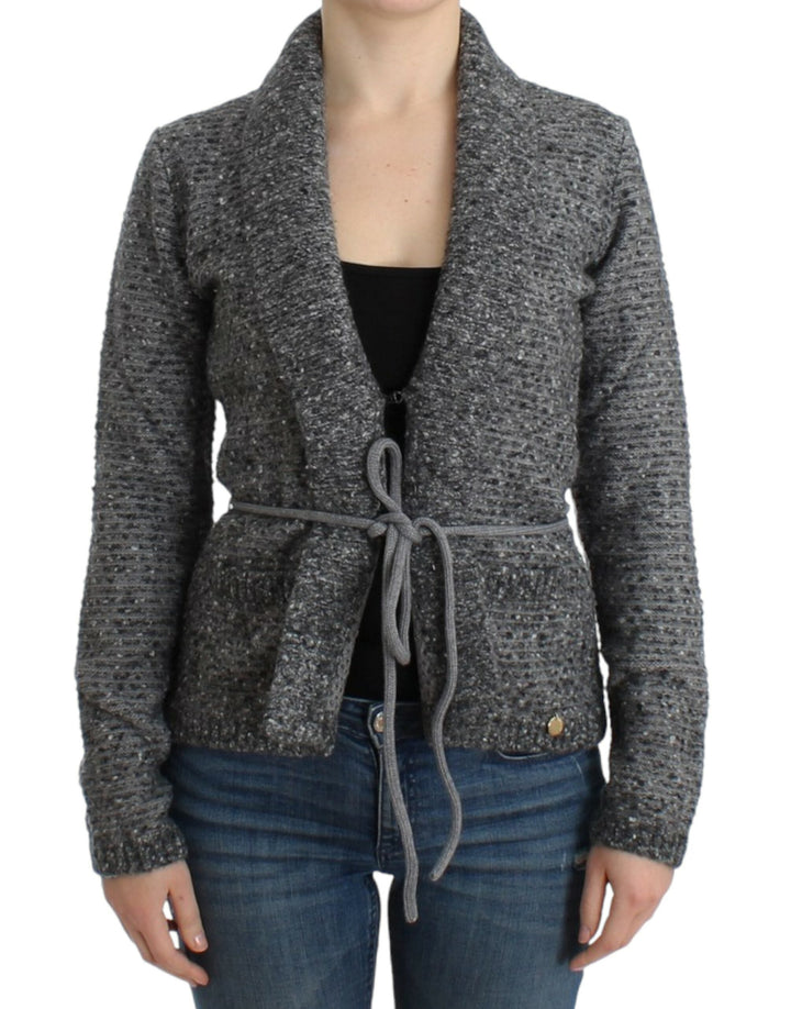 Women’s Cavalli Gray Wool Knitted Cardigan