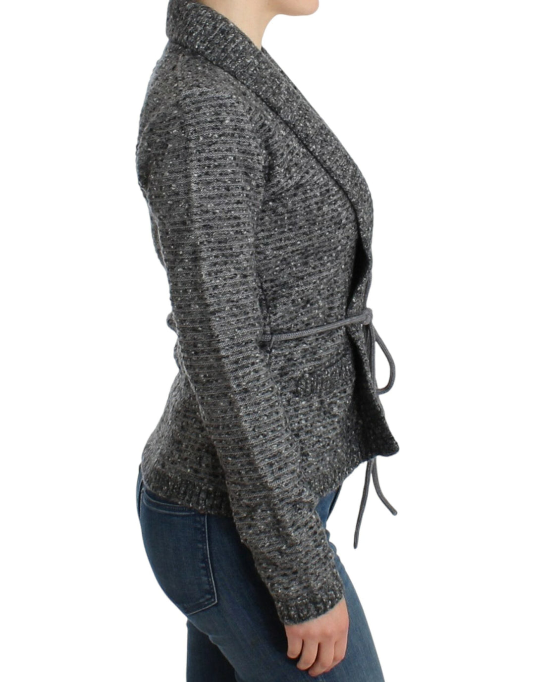 Women’s Cavalli Gray Wool Knitted Cardigan