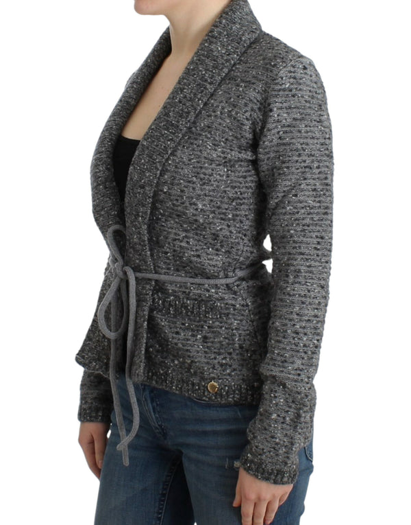 Women’s Cavalli Gray Wool Knitted Cardigan