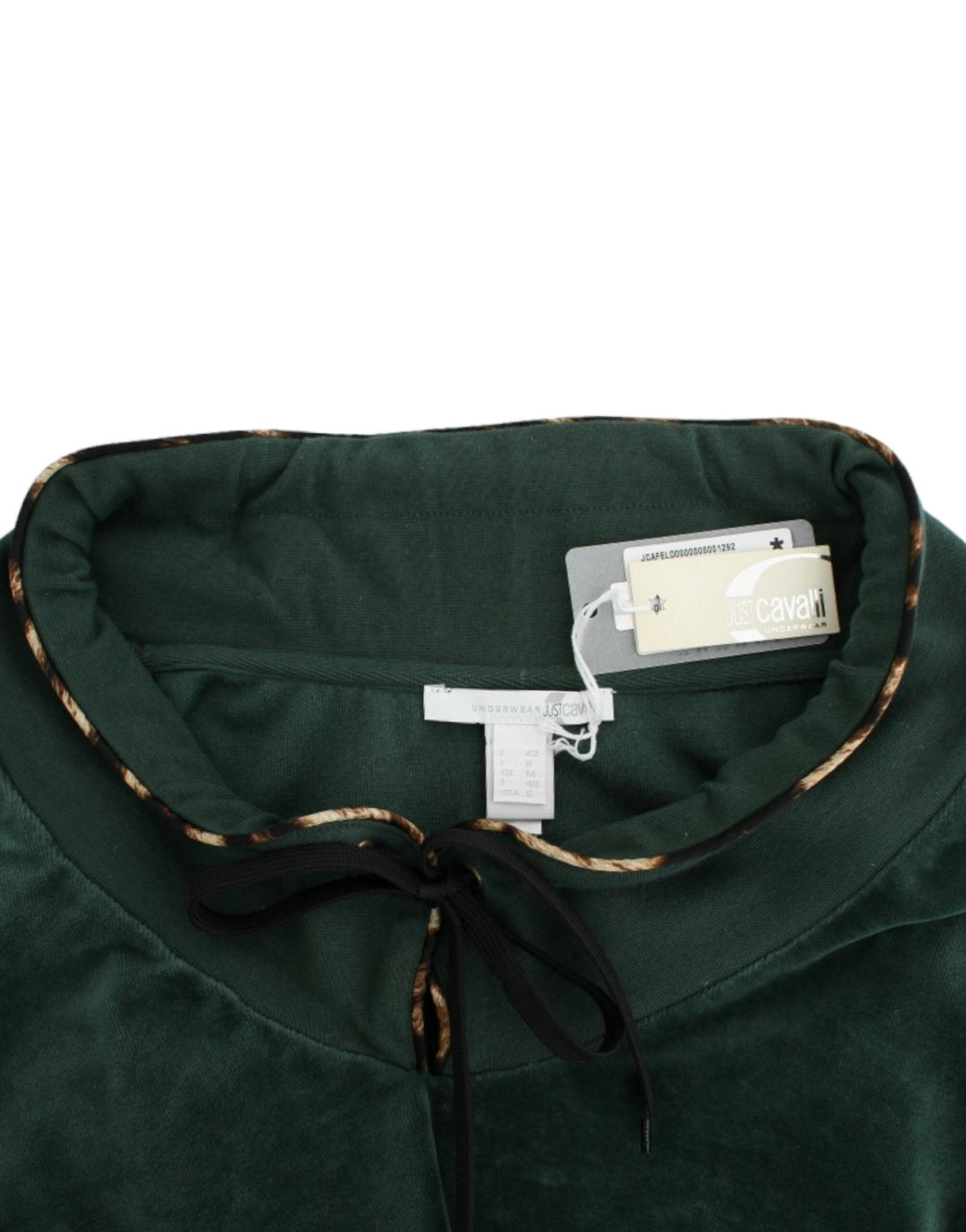 Women’s Cavalli Green Velvet Cotton Sweater