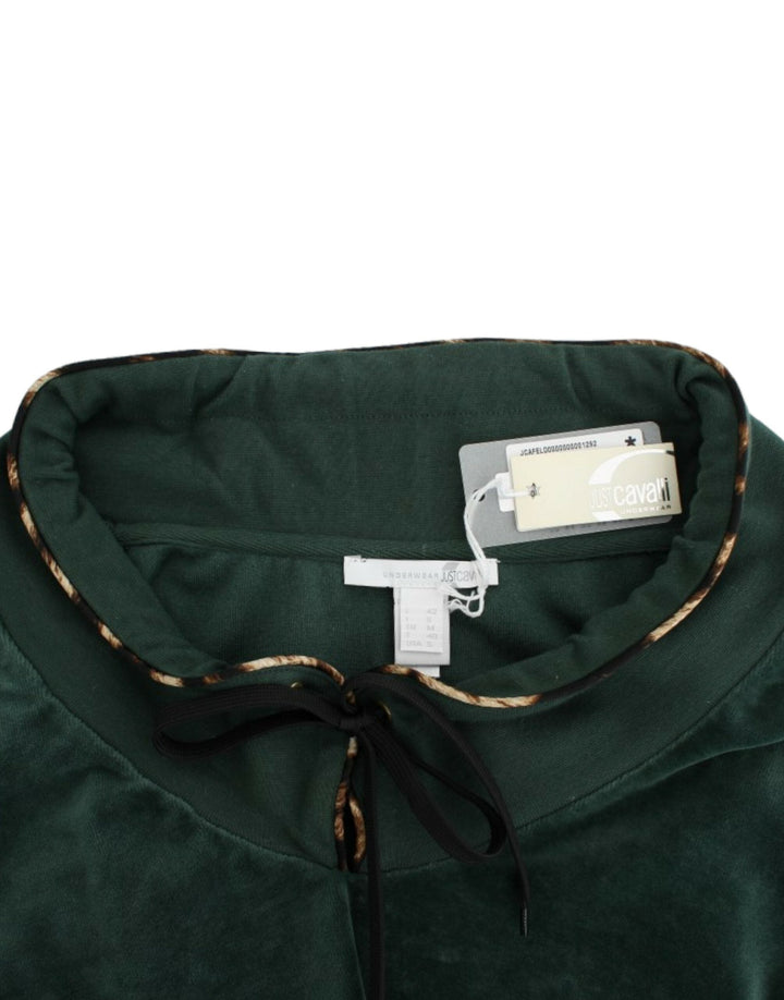 Women’s Cavalli Green Velvet Cotton Sweater