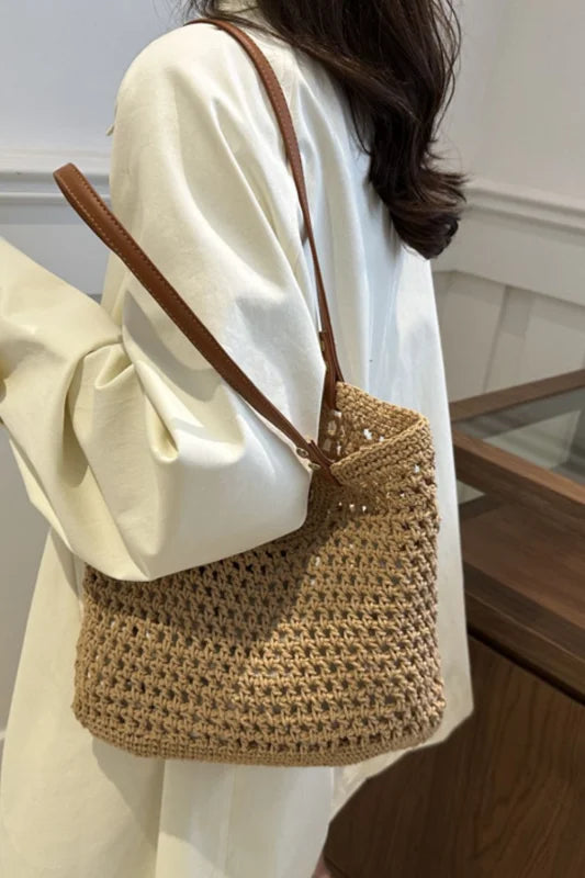 Women’s Chic Medium Cotton Shopping Bag with Spacious Design