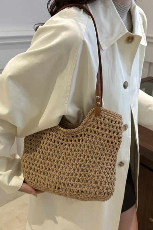 Women’s Chic Medium Cotton Shopping Bag with Spacious Design