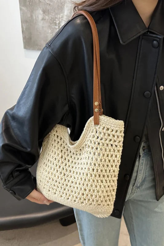 Women’s Chic Medium Cotton Shopping Bag with Spacious Design