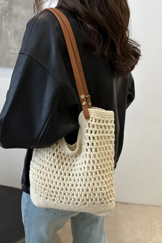 Women’s Chic Medium Cotton Shopping Bag with Spacious Design