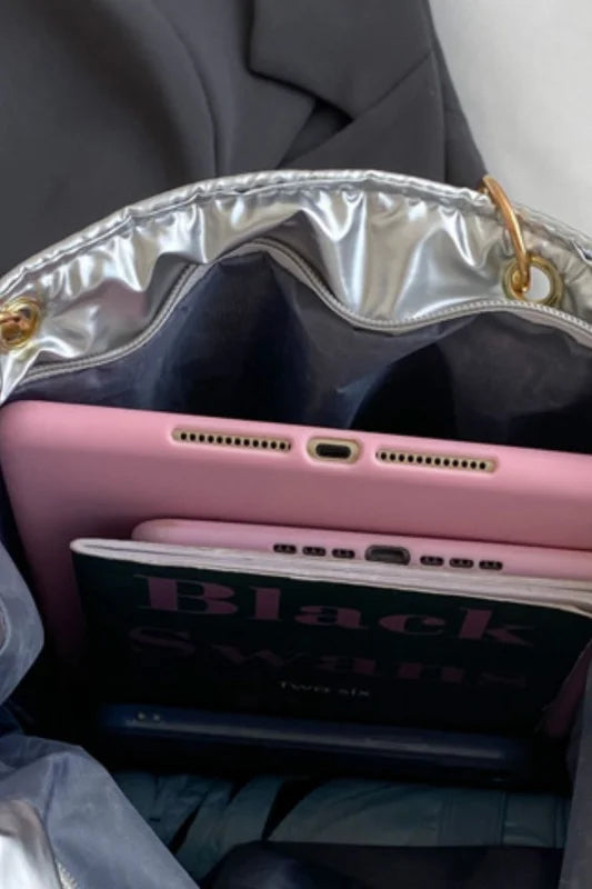 Women’s Chic Medium Polyester Shoulder Bag in Sleek Modern Style
