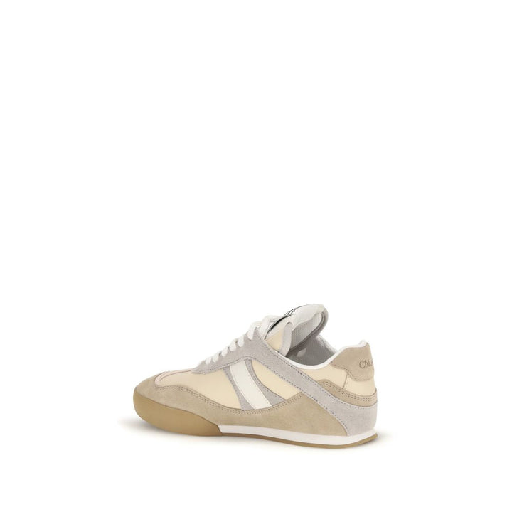 Chloé Beige Calf Leather Bos Taurus Athletic Sneakers