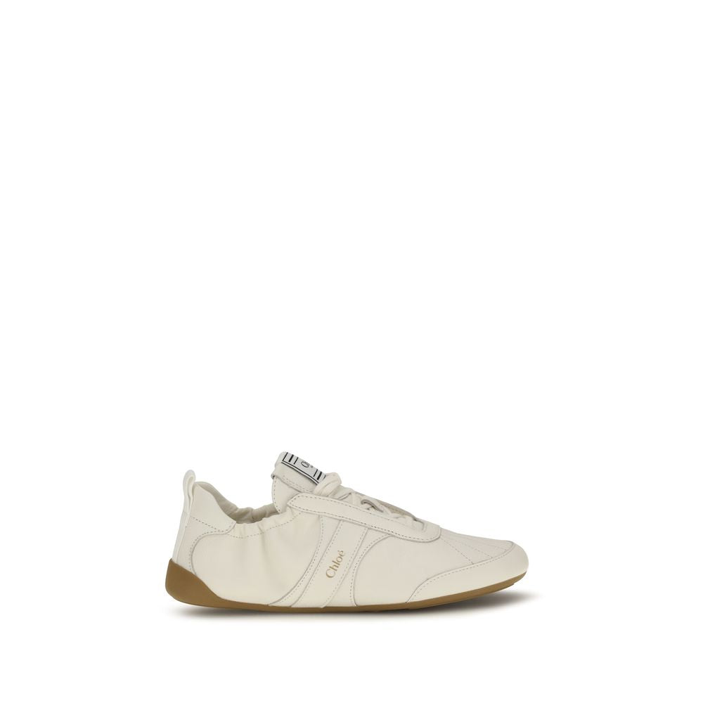 Women’s Chloé Beige Fabric Athletic Sneakers