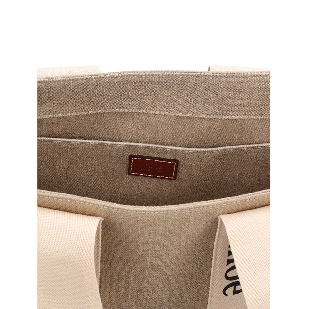 Women’s Chloé Beige Linen Tote Bag