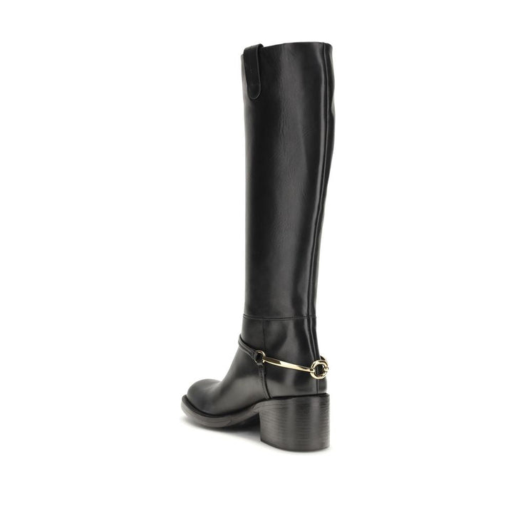 Women’s Chloé Black Calf Leather Bos Taurus Lace-up Boots