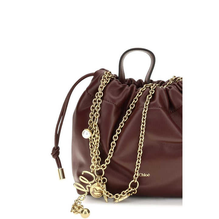 Women’s Chloé Bordeaux Calf Leather Bos Taurus Shoulder Bag