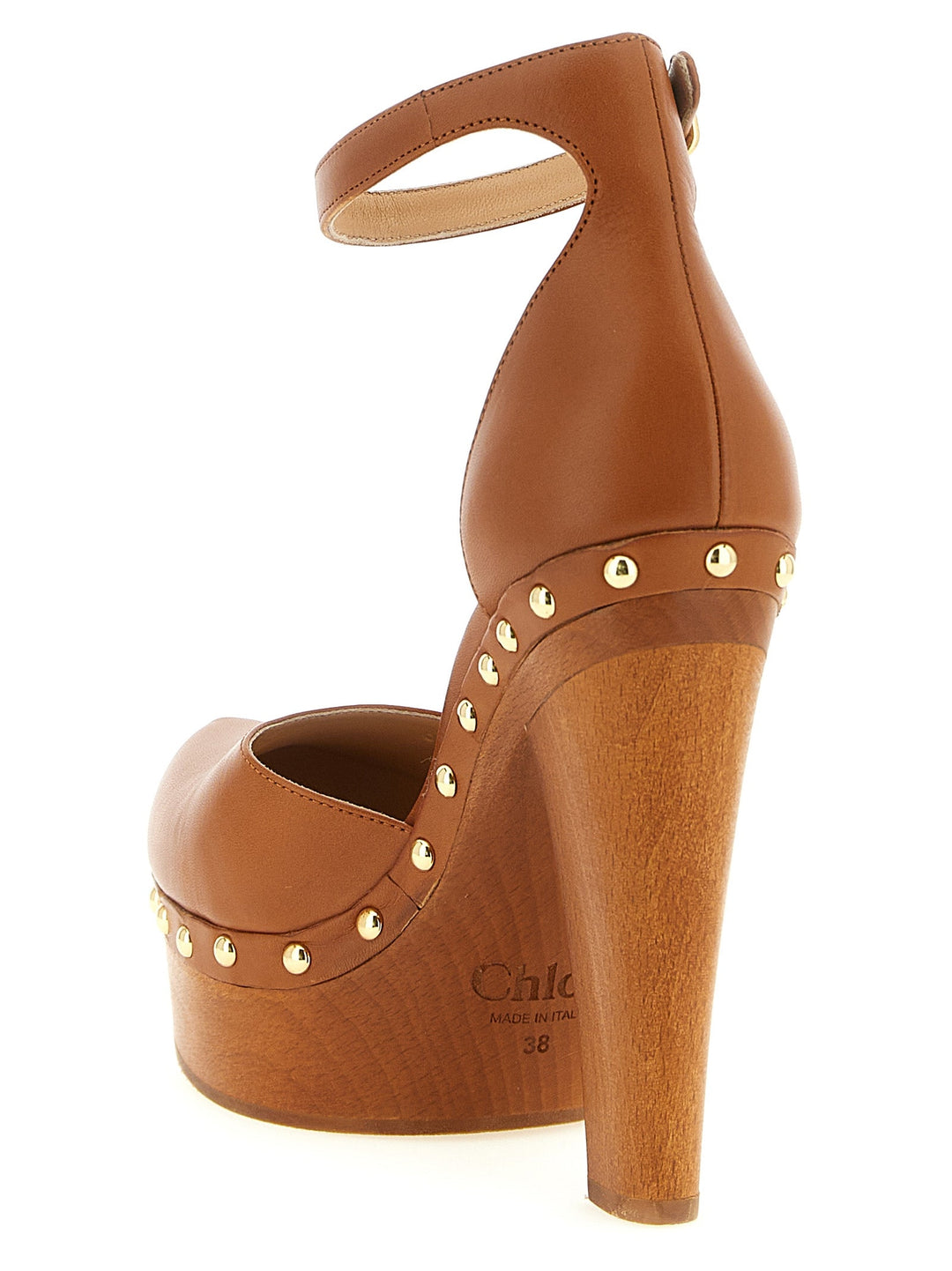 Women’s Chloé Brown Lamb Leather High Heel Pumps