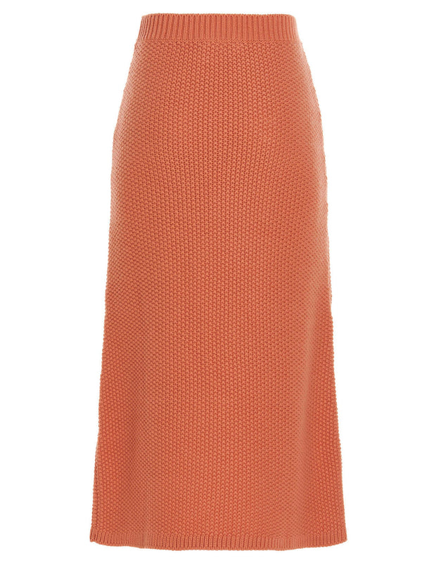 Women’s Chloé Orange Cashmere Mini Skirt