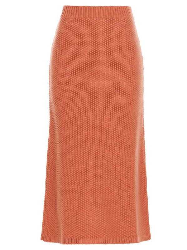 Women’s Chloé Orange Cashmere Mini Skirt