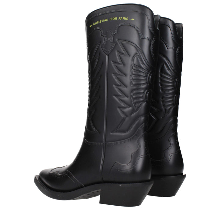Women’s Christian Dior Black Cotton Boots