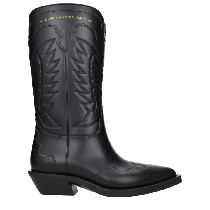 Women’s Christian Dior Black Cotton Boots