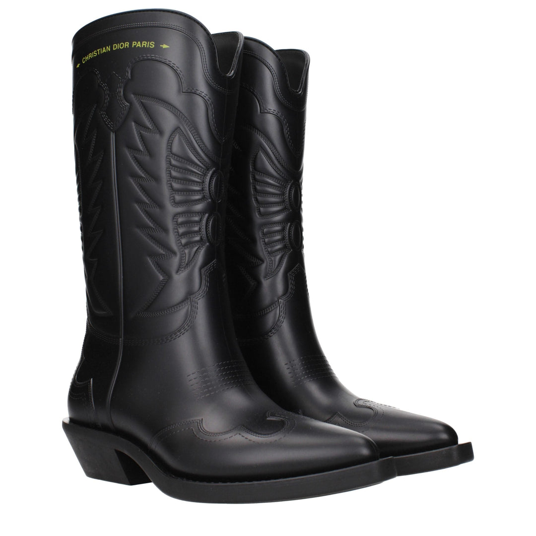 Women’s Christian Dior Black Cotton Boots