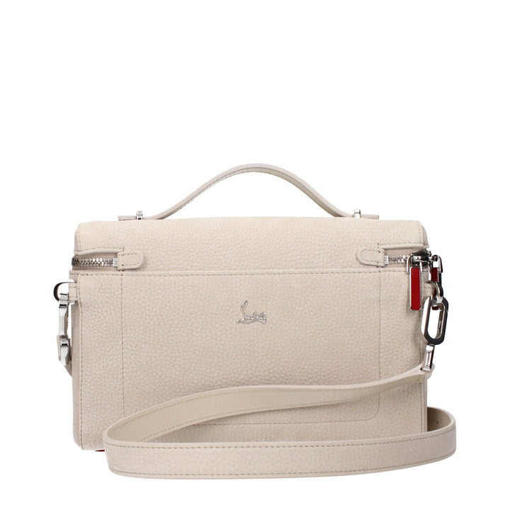 Women’s Christian Louboutin Beige Leather Handbag