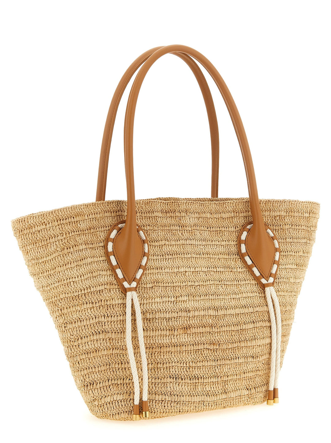 Women’s Christian Louboutin Beige Raffia Tote Bag