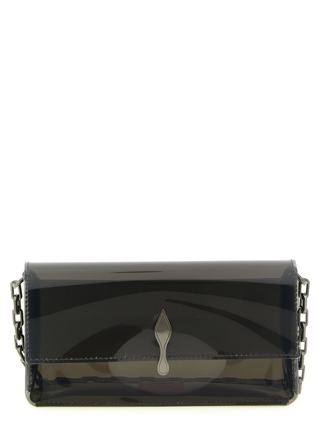 Women’s Christian Louboutin Black Pvc Clutch Bag