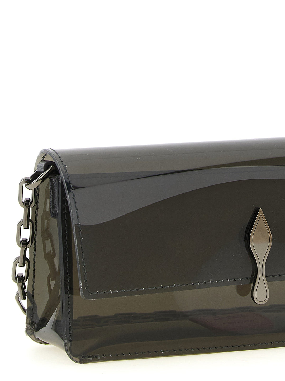 Women’s Christian Louboutin Black Pvc Clutch Bag