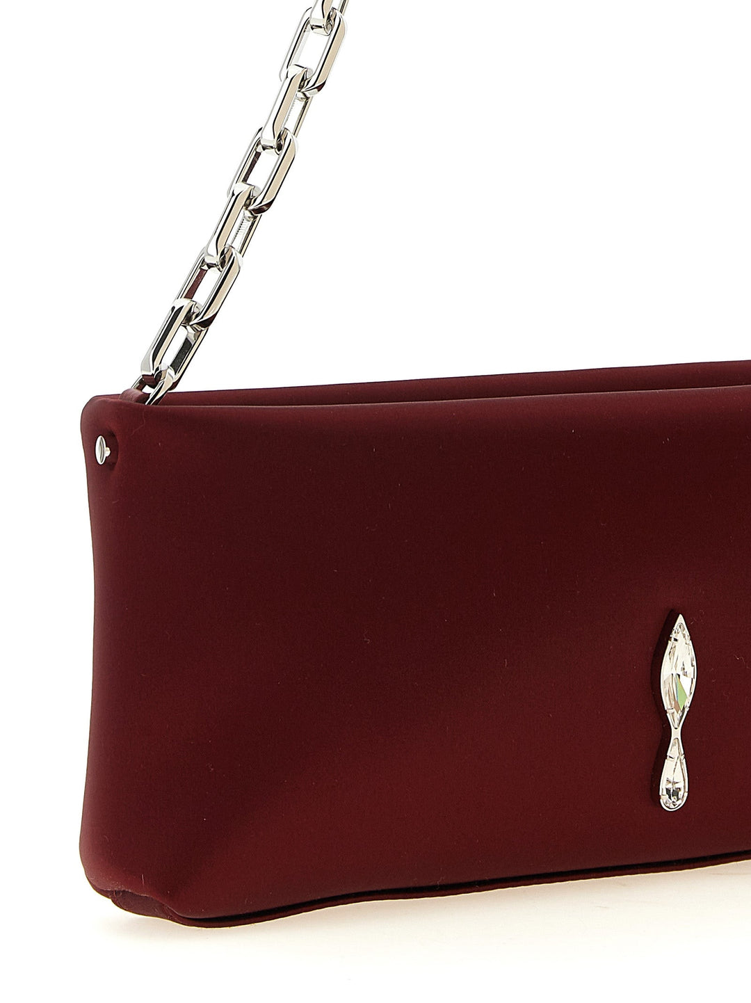Women’s Christian Louboutin Bordeaux Elastane Clutch Bag