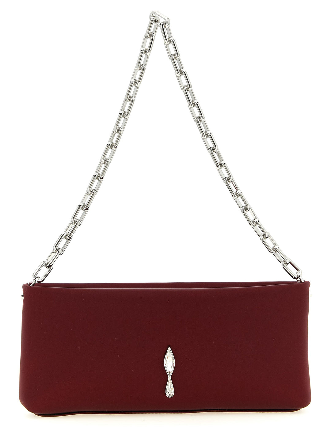 Women’s Christian Louboutin Bordeaux Elastane Clutch Bag
